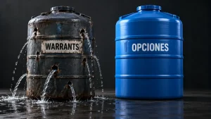 warrants vs opciones Opcionescallyput.com